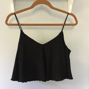 Express Black Crop Top